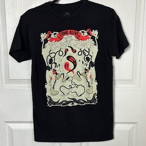 Disney Halloween Mickey Mouse Come Alive Black Graphic T-Shirt size Small Unisex